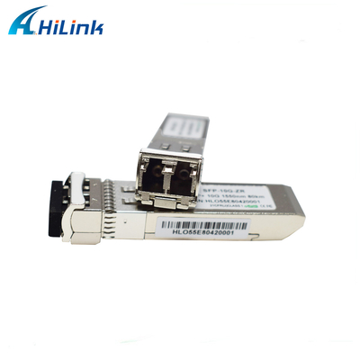 Hot Pluggable 10G SFP+ Transceiver SMF 80KM ZR 1550nm SFP Ethernet Module