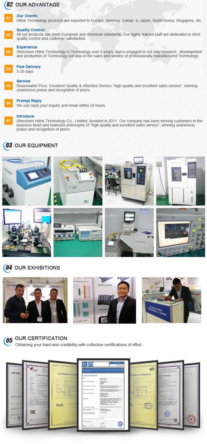 QSFP 40G ZR4 100KM 1550nm 40Gb/s QSFP+ Transceiver Duplex LC Modulo Ottico DOM 3