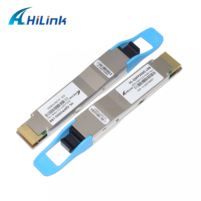 10KM 1310nm MPO16 APC 8-degree DOM Transceiver ottico 200G QSFP DD LR8 PSM8 Distanza d'onda 1
