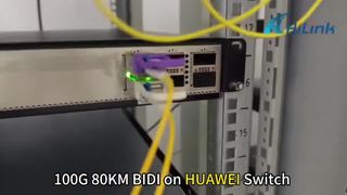 100G BIDI 80KM 1280/1300nm su Arista e Huawei Switch
