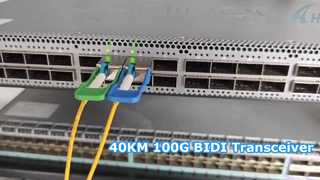 Test del ricetrasmettitore BIDI 100G QSFP28 40KM