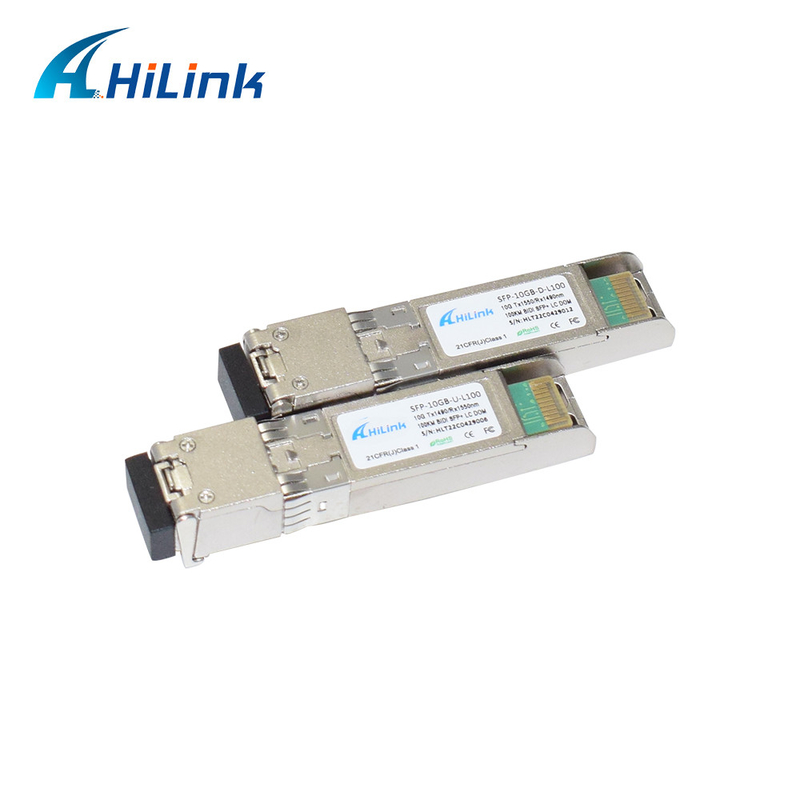 DOM del connettore di LC del modulo del ricetrasmettitore 1490/1550nm di 10Gb/s 100KM BiDi SFP+ singoli