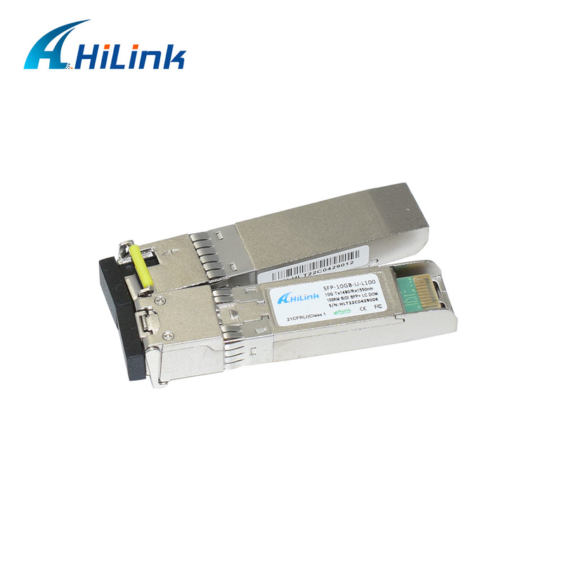 DOM del connettore di LC del modulo del ricetrasmettitore 1490/1550nm di 10Gb/s 100KM BiDi SFP+ singoli