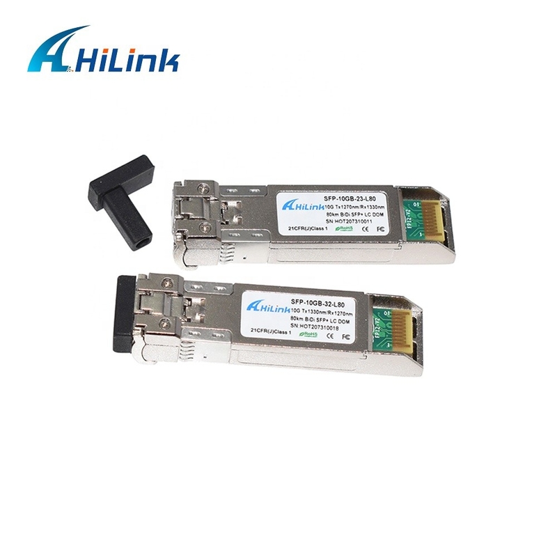 10GBASE BIDI 1490/1550nm SFP+ 10G Ethernet Trasmettitore ottico a fibra singola SFP+ BIDI 10G 80KM