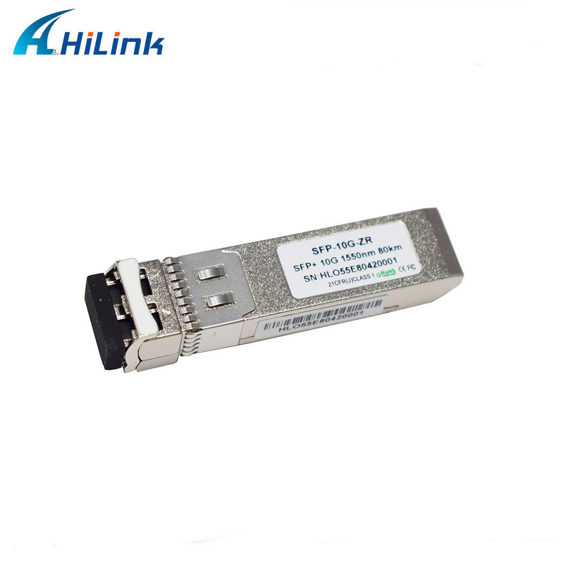 80 km Distanza SFP 10G SMF 1550nm ZR Duplex LC DDM Modulo ottico con trasmettitore EML