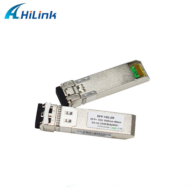 80 km Distanza SFP 10G SMF 1550nm ZR Duplex LC DDM Modulo ottico con trasmettitore EML