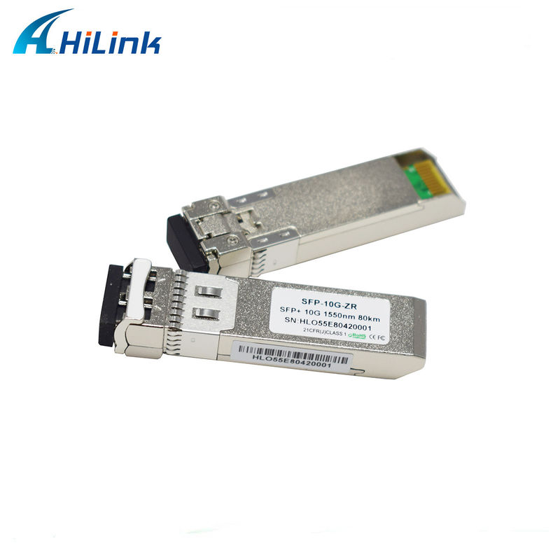 80 km Distanza SFP 10G SMF 1550nm ZR Duplex LC DDM Modulo ottico con trasmettitore EML