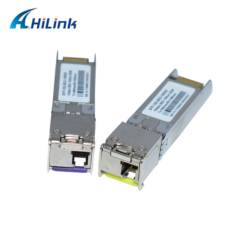 10G SFP+ BIDI 100KM Tx1490nm/Rx1550nm LC Trasmettitore a fibra ottica SFP-10G-BX-100KM