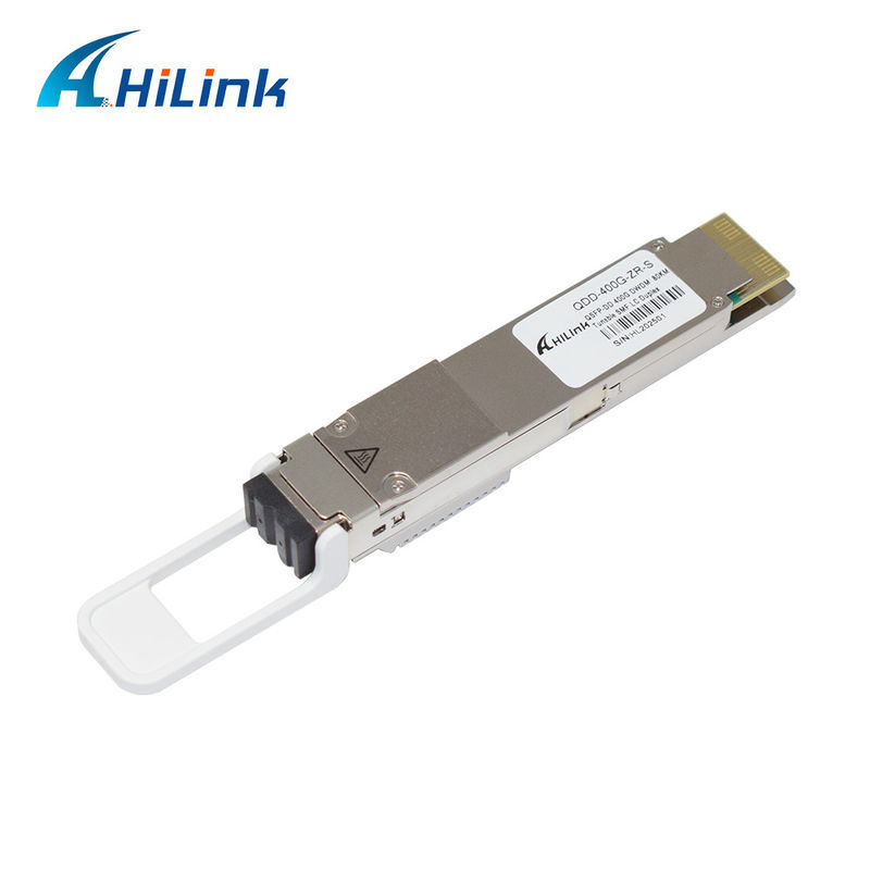 QSFP DD 400GBASE DWDM ZR 80KM Modulo trasmettitore QDD-400G-ZR-S DWDM Tunable SMF LC DOM