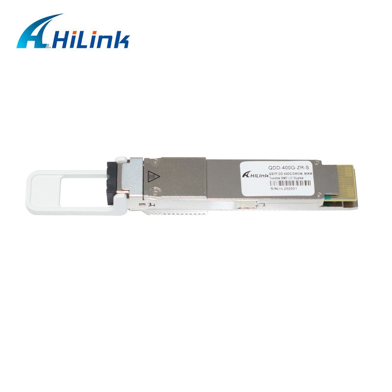QSFP DD 400GBASE DWDM ZR 80KM Modulo trasmettitore QDD-400G-ZR-S DWDM Tunable SMF LC DOM