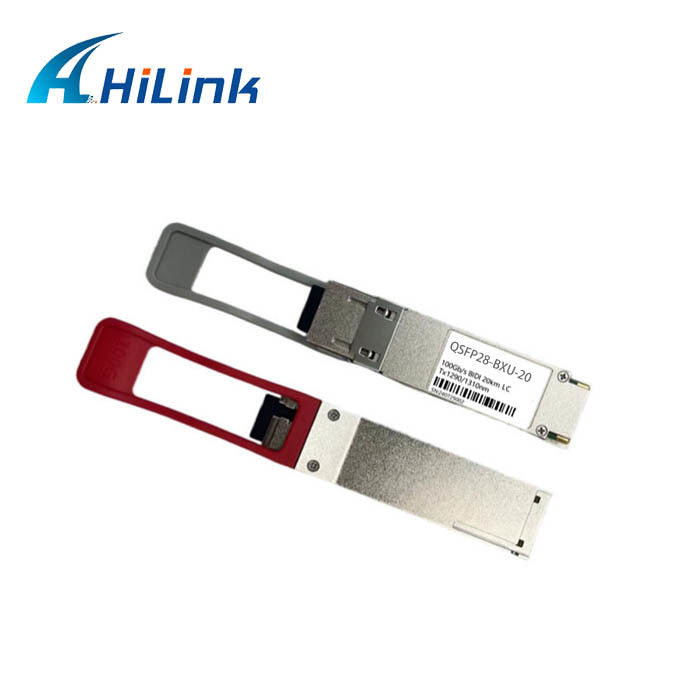 Modulo BiDi 100G base QSFP28 per ambiente da 0 a 70C 10 km e velocità di trasmissione 20 km