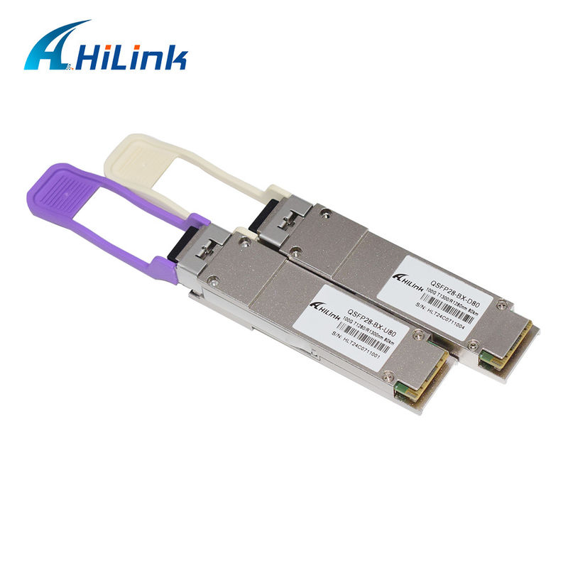 QSFP28 BIDI 100G ZR QSFP28 80km 1280/1300nm 100GBASE-BX80 QSFP28 Modulo 80km LC