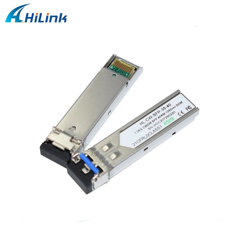 Hilink 1.25G CWDM SFP Fiber Optical Transceiver 1350nm 40km per il Data Center