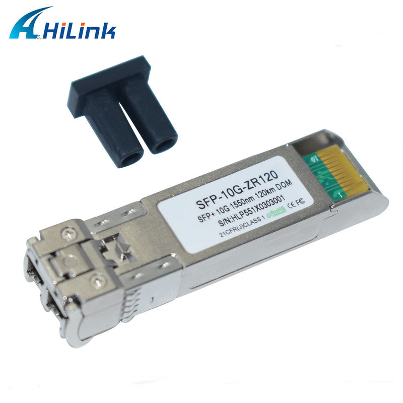 Hilink 10G Base SFP+ ZR 120KM 1550NM Fibra ottica Equipaggiamento Modulo trasmettitore ottico Compatibile