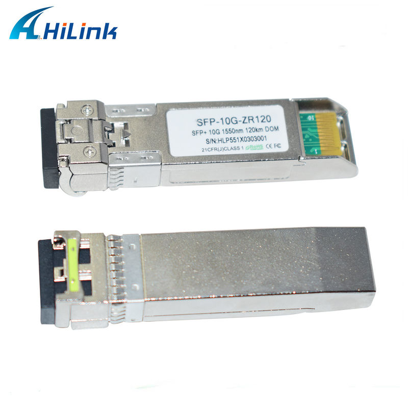 Hilink 10G Base SFP+ ZR 120KM 1550NM Fibra ottica Equipaggiamento Modulo trasmettitore ottico Compatibile