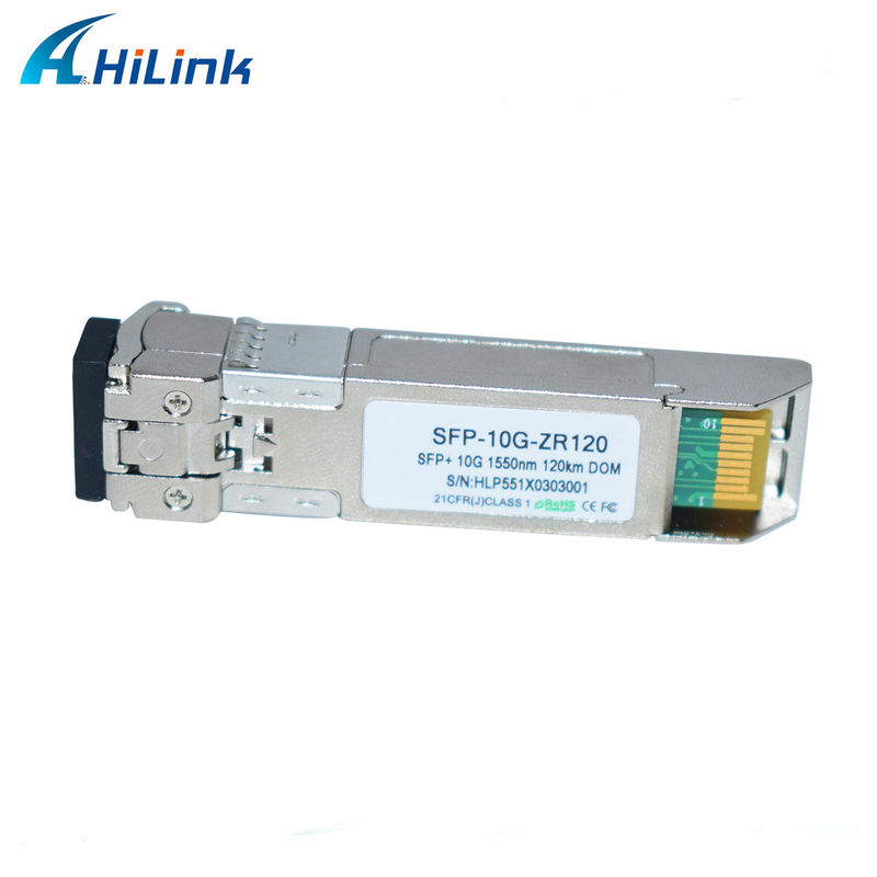 Hilink 10G Base SFP+ ZR 120KM 1550NM Fibra ottica Equipaggiamento Modulo trasmettitore ottico Compatibile