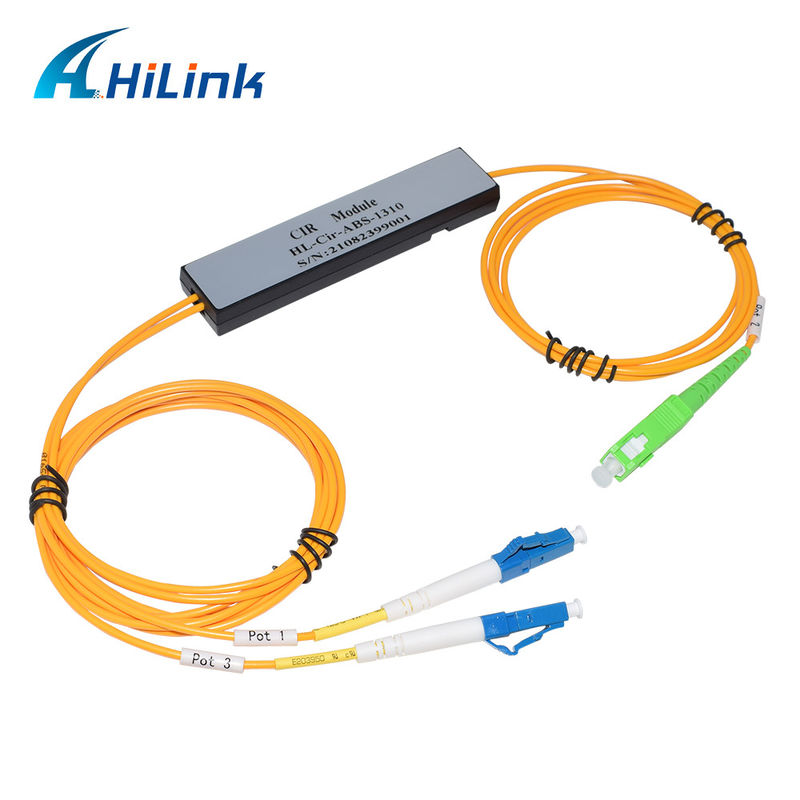 Box ABS 3 Ports Circulator, Port1 e Port3-LC/UPC, Port2-SC/APC 1310nm/1550nm/1610nm