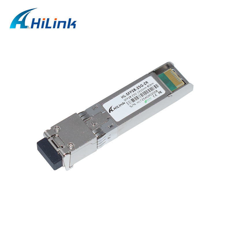 25G ZR SFP 80KM LC 25G Ethernet SFP Trasmettitore DOM 1310nm Trasmettitori in fibra ottica