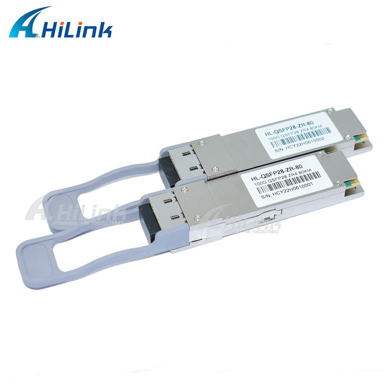 QSFP28 ZR4 80KM LWDM4 1295-1304NM LC Connector SOA+Pin Fiber Optic Transceiver Buon prezzo Prodotto di comunicazione e rete