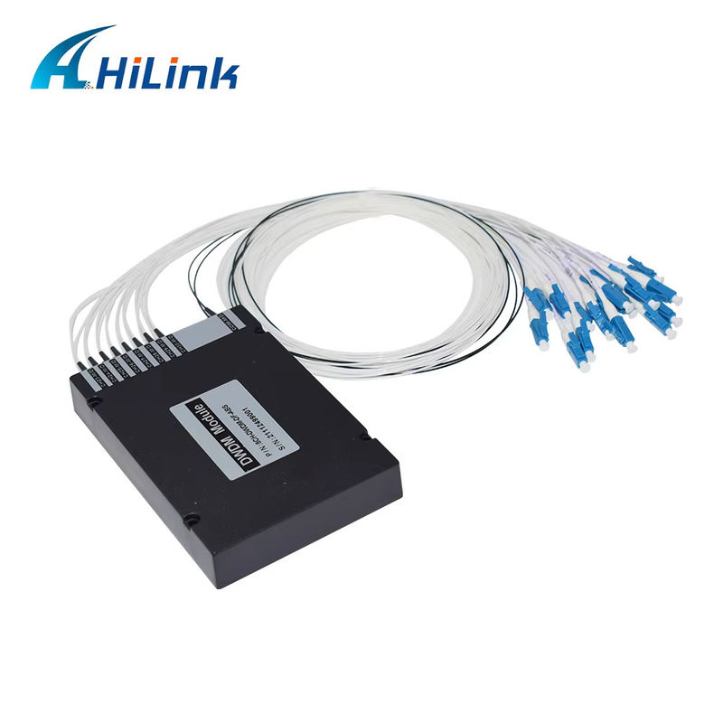 Contenitore doppio di ABS della banda di LC UPC C del duplex della fibra dell'attrezzatura 8CH 100GHZ DWDM MUX Demux di WDM