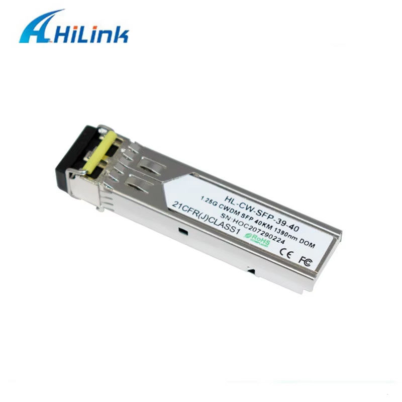 Cina Fabbrica 1000Base 1.25G SFP Dual LC Connector CWDM 40KM LC 1270-1610nm Trasmettitore Ottico Equipaggiamento in fibra ottica
