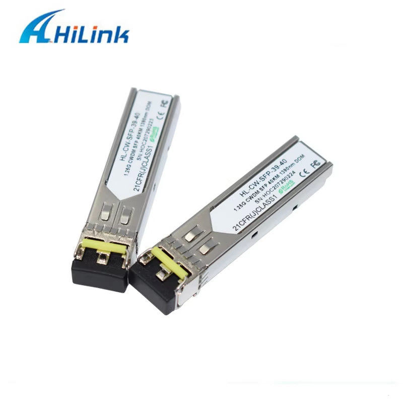 Cina Fabbrica 1000Base 1.25G SFP Dual LC Connector CWDM 40KM LC 1270-1610nm Trasmettitore Ottico Equipaggiamento in fibra ottica