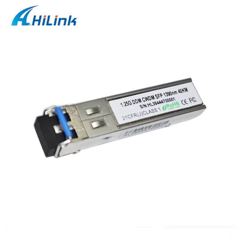 Cina Fabbrica 1000Base 1.25G SFP Dual LC Connector CWDM 40KM LC 1270-1610nm Trasmettitore Ottico Equipaggiamento in fibra ottica