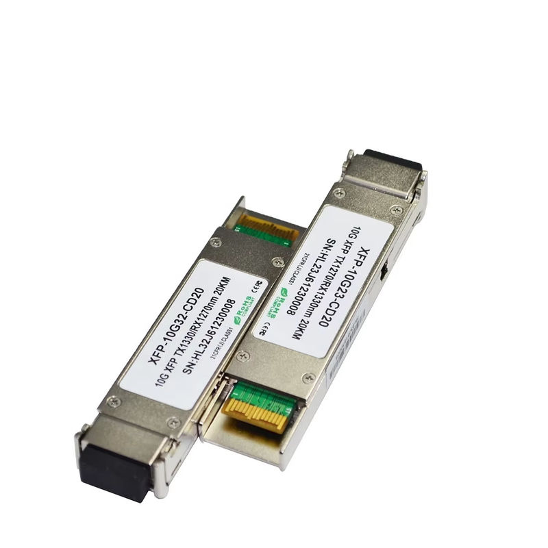 Modulo trasmettitore bidirezionale XFP di alta qualità 10Gbps 20km di portata con connettore LC da 1270/1330nm per apparecchiature in fibra ottica