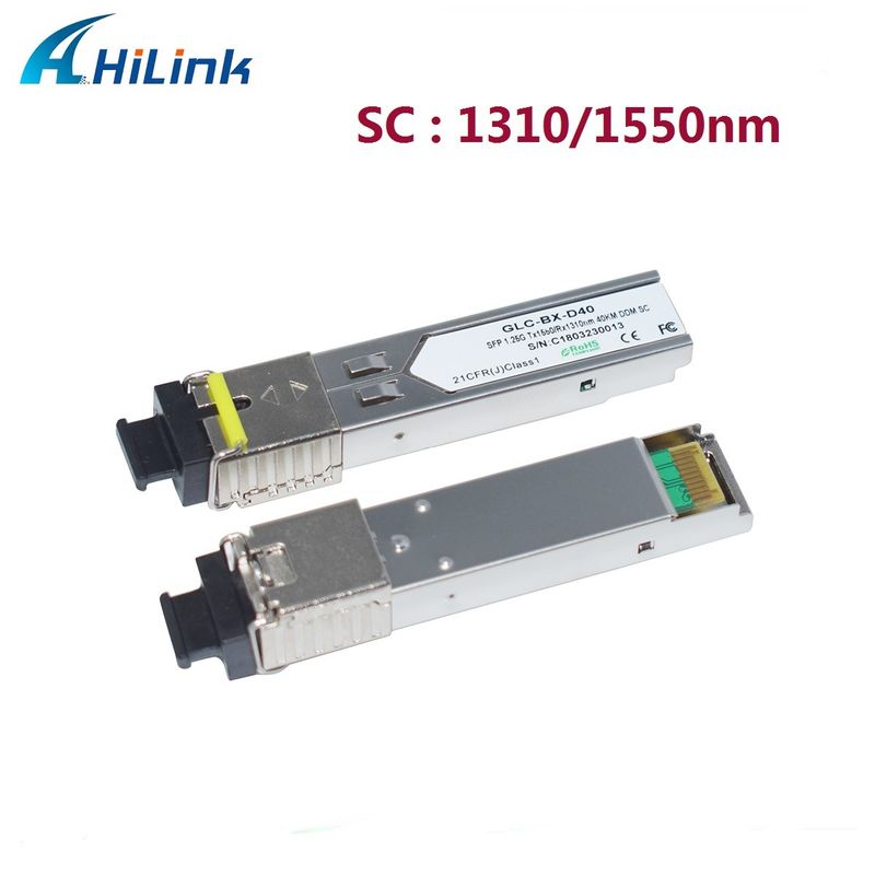 Hilink 1.25G SFP BIDI 40KM 1310/1490 ((1550nm) LC/SC Connector Modulo in fibra ottica