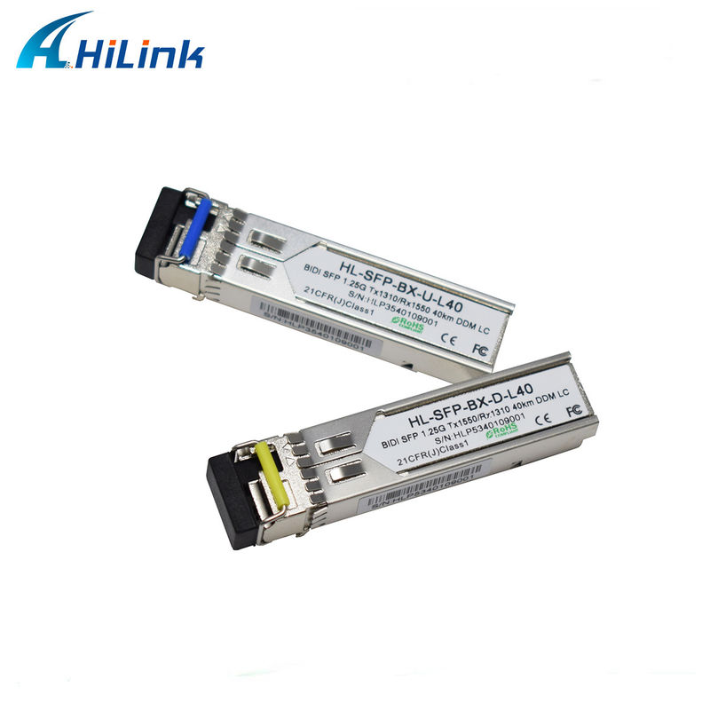 Hilink 1.25G SFP BIDI 40KM 1310/1490 ((1550nm) LC/SC Connector Modulo in fibra ottica