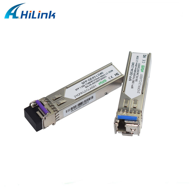 Hilink 1.25G SFP BIDI 40KM 1310/1490 ((1550nm) LC/SC Connector Modulo in fibra ottica