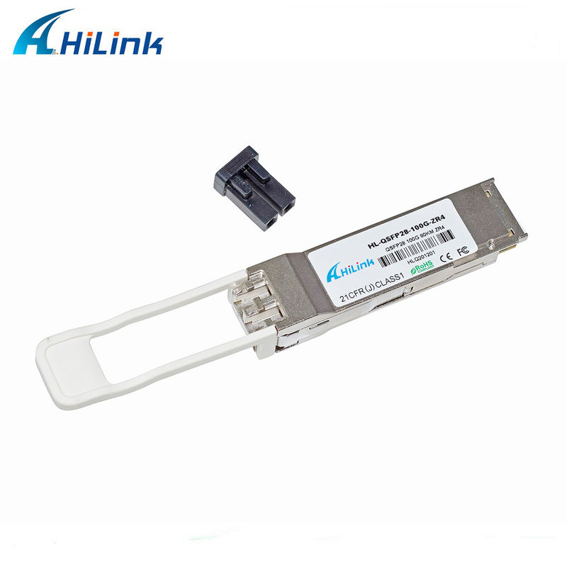 HILINK 100G QSFP28 ZR4 80KM LWDM 1295-1304NM SOA+PIN DUPLEX LC Connector TRESCEIVER MODULO