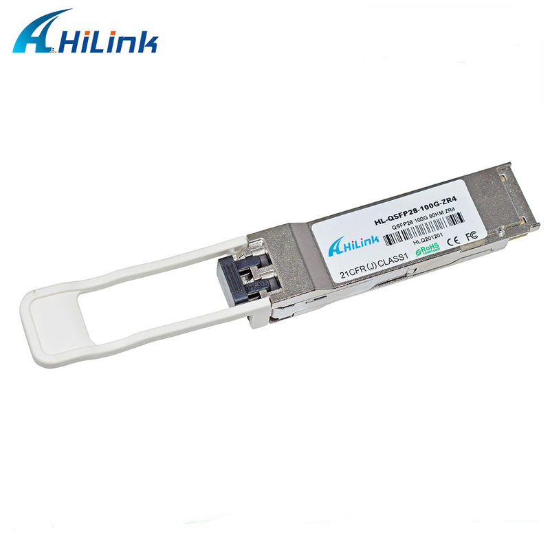 HILINK 100G QSFP28 ZR4 80KM LWDM 1295-1304NM SOA+PIN DUPLEX LC Connector TRESCEIVER MODULO
