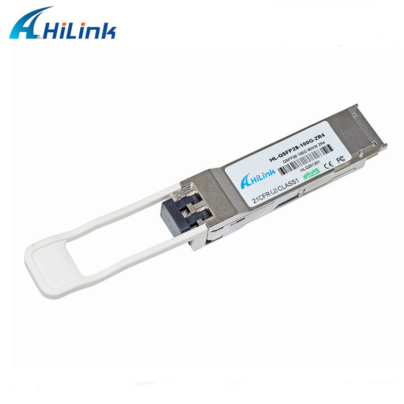 HILINK 100G QSFP28 ZR4 80KM LWDM 1295-1304NM SOA+PIN DUPLEX LC Connector TRESCEIVER MODULO