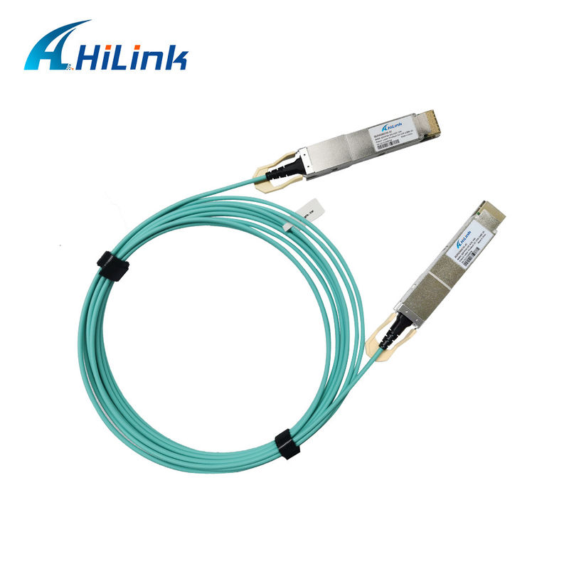 400G QSFP DD Cavo ottico attivo 8x26.5625GBd ((PAM4) Interfaccia elettrica Cavo DDM 3M MMF