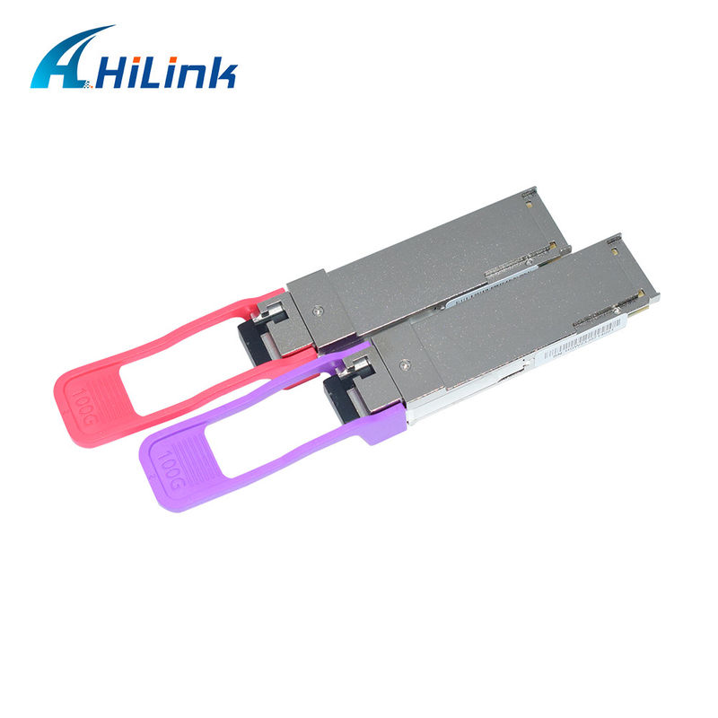 100 GB/S QSFP28 LR BIFI Single Lambda Transito ottico 1271NM 1331NM SMF Connettore LC singolo LC DOM