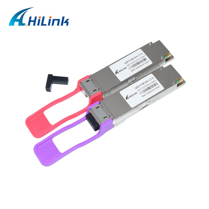 100 GB/S QSFP28 LR BIFI Single Lambda Transito ottico 1271NM 1331NM SMF Connettore LC singolo LC DOM