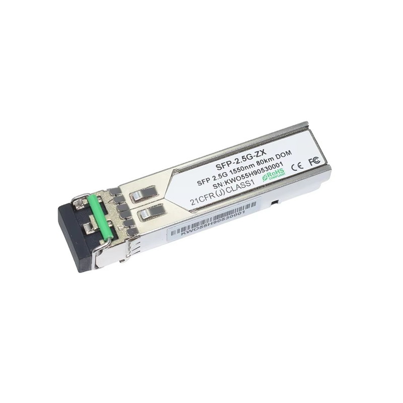 Fabbrica professionale 2.5G SFP 80KM 1550nm LC Connector Fiber Optic Module