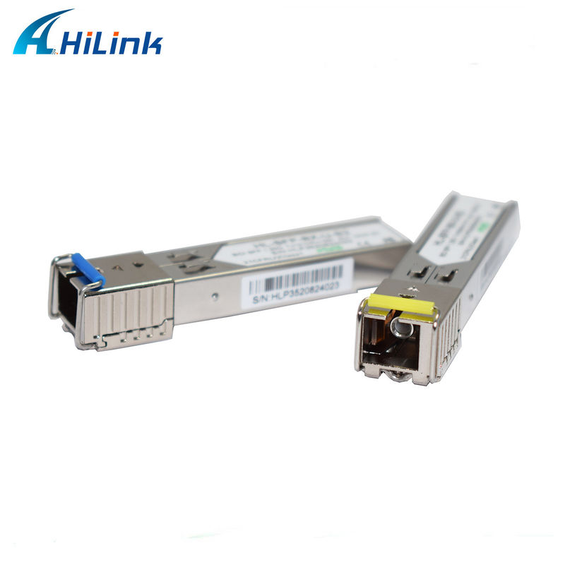1.25G BIDI 1310/1550nm 3 km SFP Transceiver per la trasmissione dati a lunga distanza a temperatura da 0 a 70 °C