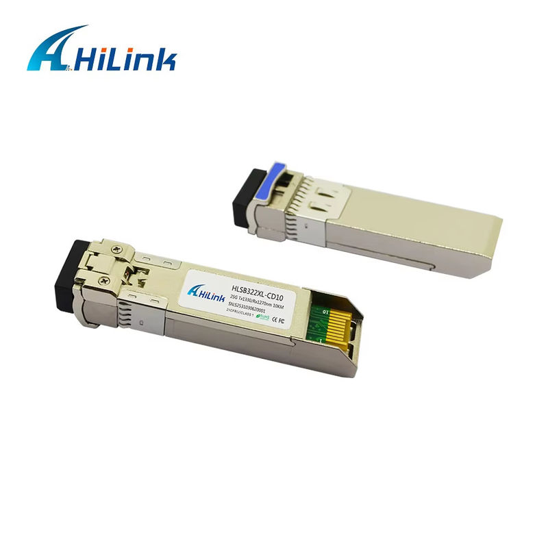 25G SFP28 BIDI Modulo ottico connessione in fibra LC da 0 a 70C 3km/10km/40km/60km