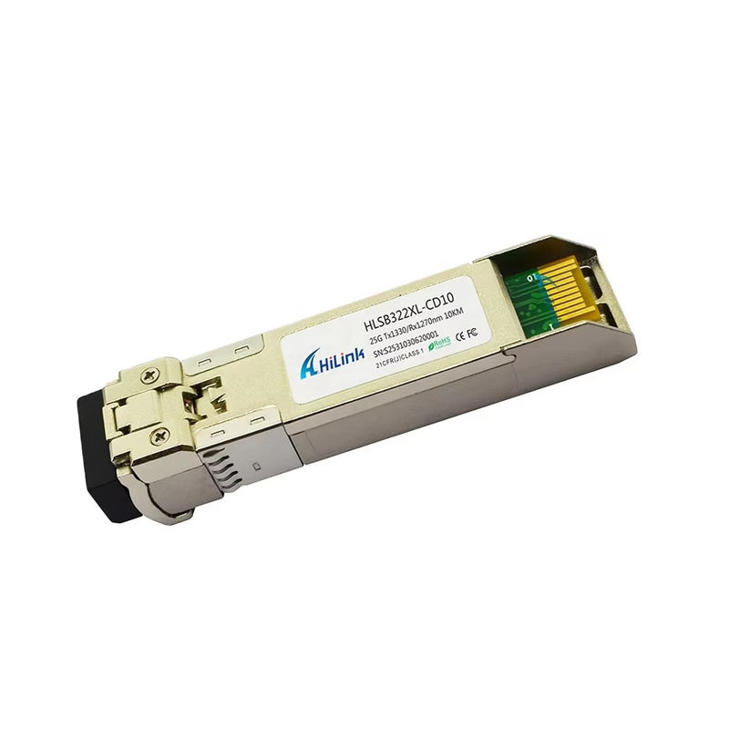 25G SFP28 BIDI Modulo ottico connessione in fibra LC da 0 a 70C 3km/10km/40km/60km