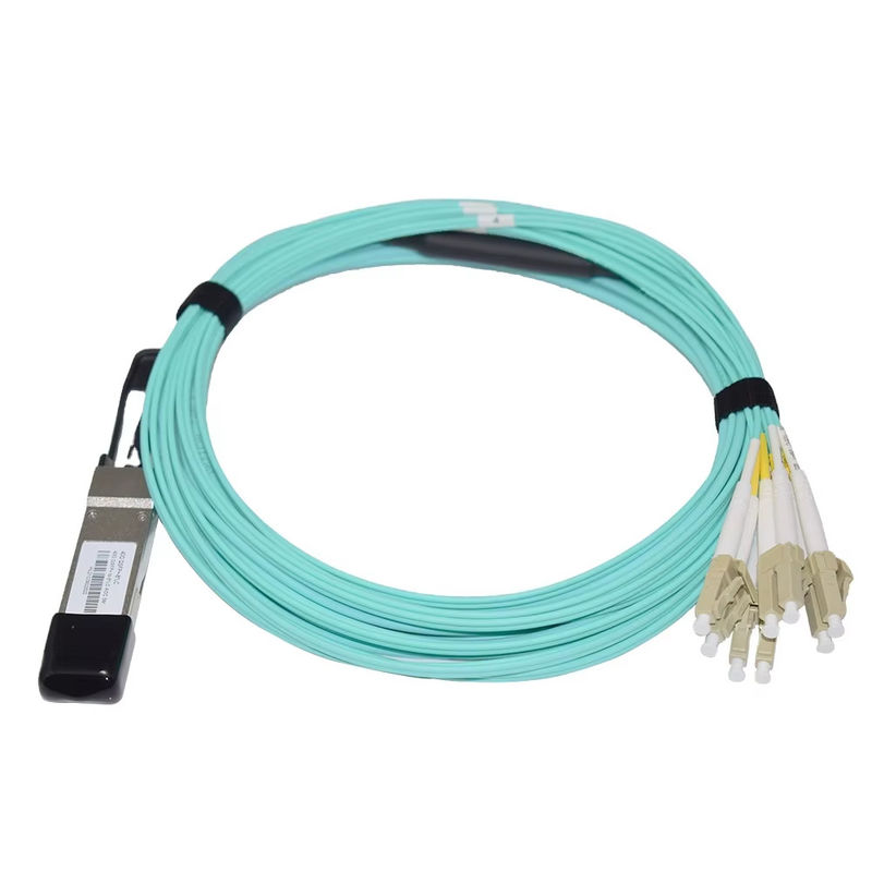 40G QSFP+ a 8xLC AOC 3M Breakout Active Optical Cable per distanze molto corte