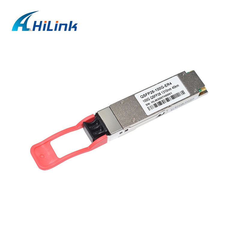 Modulo di trasmettitore ottico QSFP28 ER4 da 100 Gb/s 40 KM Hot Pluggable Duplex LC LAN WDM APD SMF RoHS-6 conforme