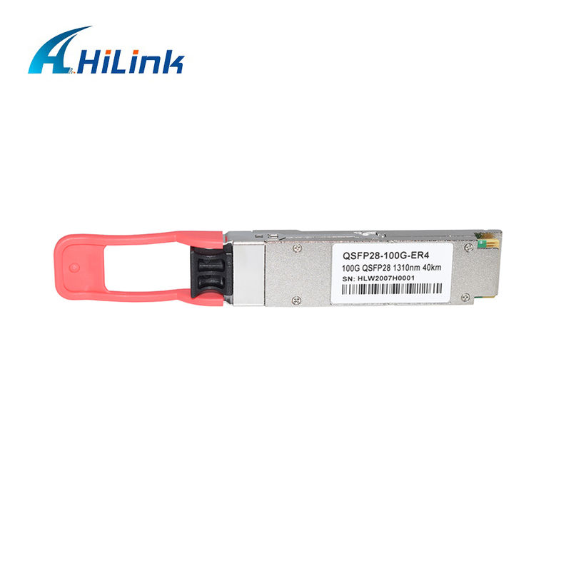 Modulo di trasmettitore ottico QSFP28 ER4 da 100 Gb/s 40 KM Hot Pluggable Duplex LC LAN WDM APD SMF RoHS-6 conforme