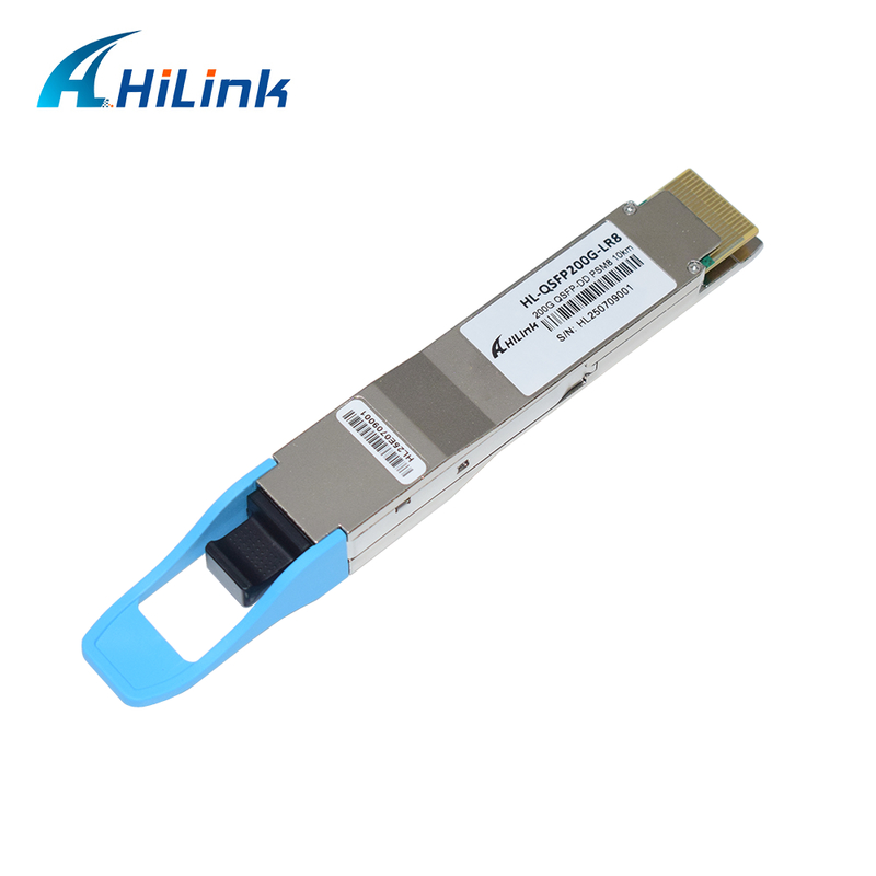 10KM 1310nm MPO16 APC 8-degree DOM Transceiver ottico 200G QSFP DD LR8 PSM8 Distanza d'onda
