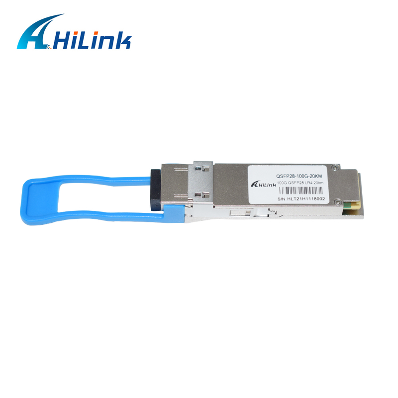 Modulo ricetrasmettitore ottico QSFP28 LR4 da 100 Gb/s, 20 KM, collegabile a caldo, connettore LC duplex, monomodale, conforme RoHS