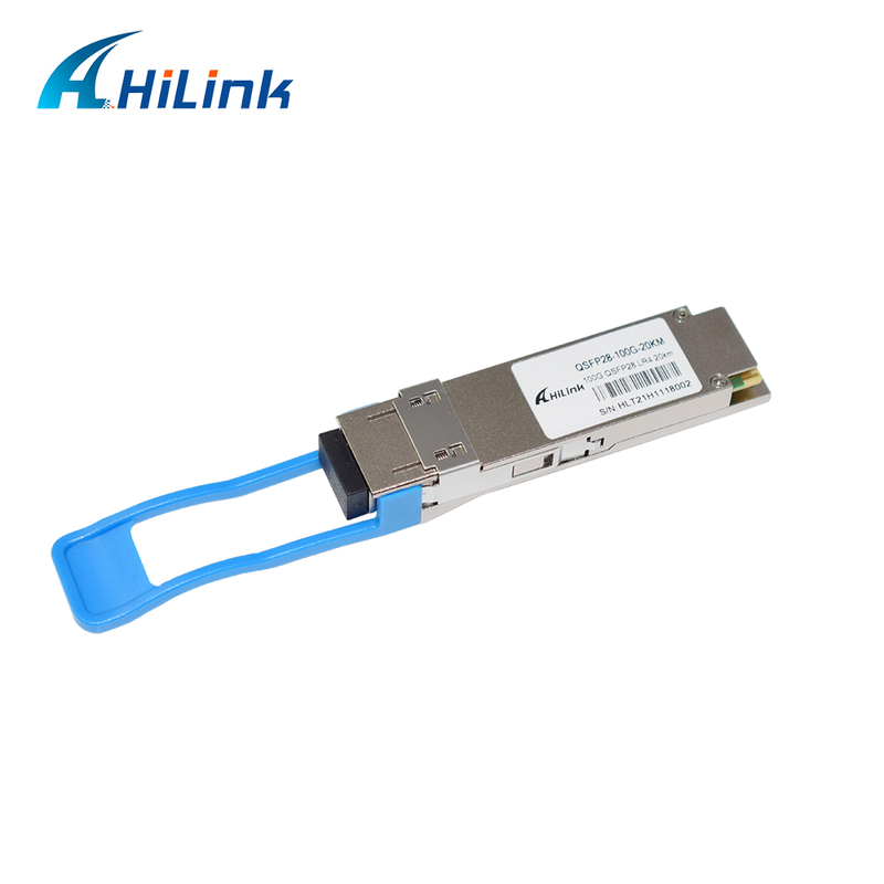 Modulo ricetrasmettitore ottico QSFP28 LR4 da 100 Gb/s, 20 KM, collegabile a caldo, connettore LC duplex, monomodale, conforme RoHS