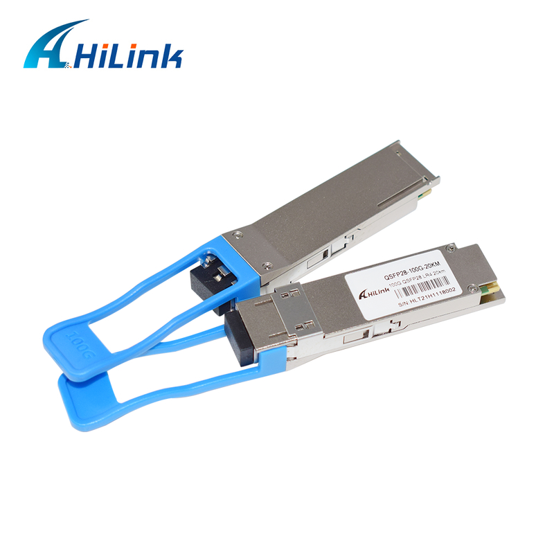 Modulo ricetrasmettitore ottico QSFP28 LR4 da 100 Gb/s, 20 KM, collegabile a caldo, connettore LC duplex, monomodale, conforme RoHS