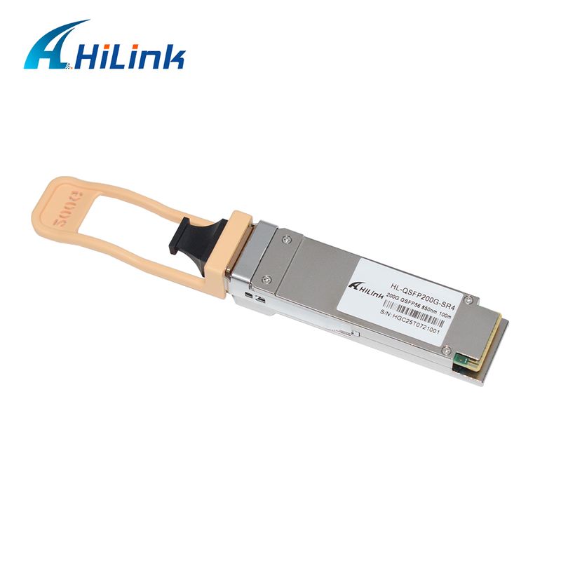 QSFP200G QSFP56 200G SR4 Hot Pluggable Optical Transceiver 70m@OM3 100m@OM4 FEC Single MPO12 Multimode Fiber RoHS reclamo Alta velocità per 200GBASE-SR4 Ethernet link Centri dati