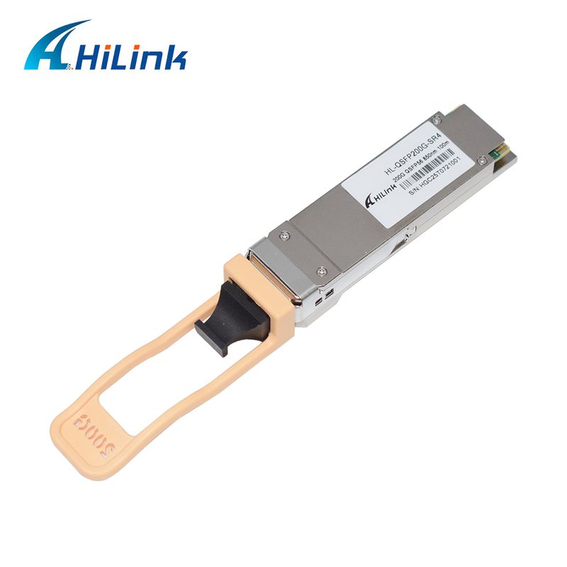 QSFP200G QSFP56 200G SR4 Hot Pluggable Optical Transceiver 70m@OM3 100m@OM4 FEC Single MPO12 Multimode Fiber RoHS reclamo Alta velocità per 200GBASE-SR4 Ethernet link Centri dati